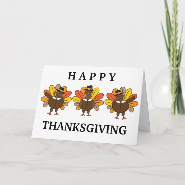 Funny Dabbing Turkey Thanksgiving Helgkort (Framsida)