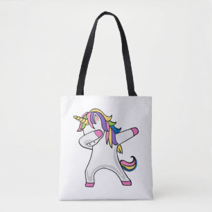 Funny Dabbing Unicorn Tygkasse