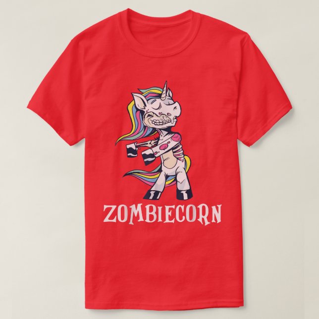Funny Dabbing Zombiecorn Zombie Unicorn Easy Hallo T Shirt (Design framsida)