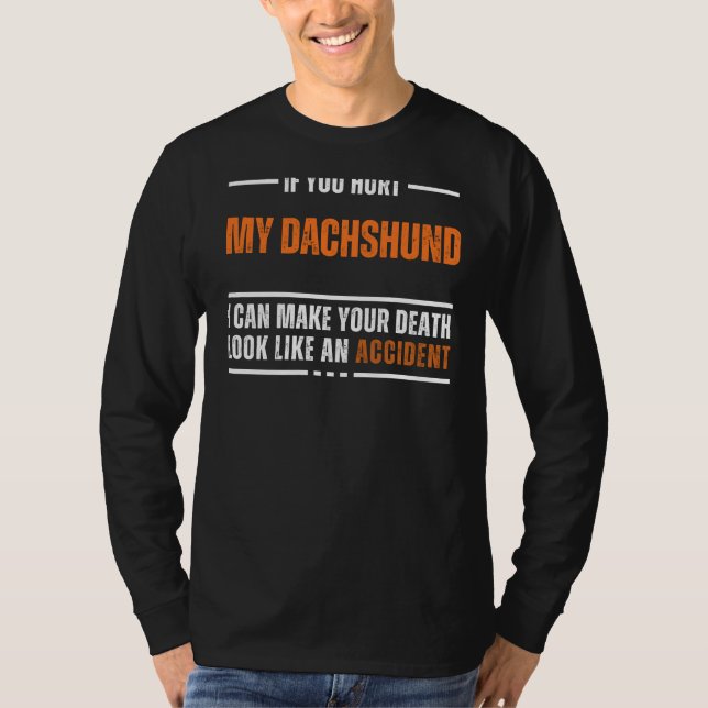 Funny Dachshund Älskare Tee - Bold and Superskoj D (Framsida)