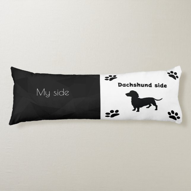 Funny Dachshund Body Pillow Kroppskudde (Framsidan)