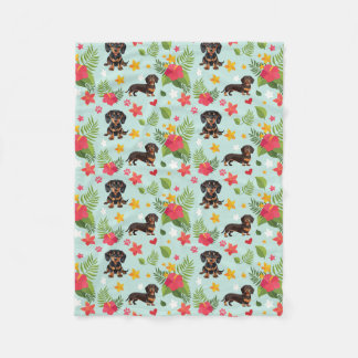 Funny Dachshund Gift Fleecefilt