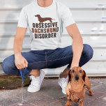 Funny Dachshund Hund älskare T Shirt<br><div class="desc">Konstruktion för akut Dachshund. Lustigt dachshund älskare humor-gåva med en vacker brun dachshund för ett besatt hundägare.</div>