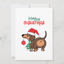 Funny Dachshund Hund Cute God jul