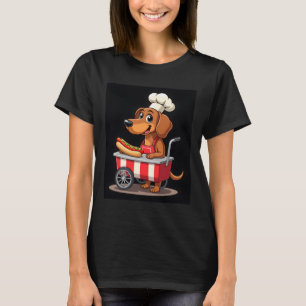 Funny Dachshund Hund Hotdog Sandwich Weenie Sause T Shirt
