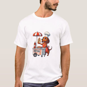 Funny Dachshund Hund Weenie Sause Hotdog Sandwich T Shirt