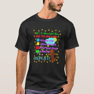 FUNNY DACHSHUND PET PAPPA WIENER HUND ATT GÖRA LIS T SHIRT