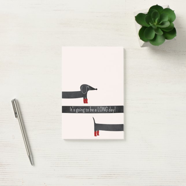 Funny Dachshund Post-it Block (Kontor)