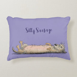 Funny Dachshund Sausage Dog Pillow Prydnadskudde