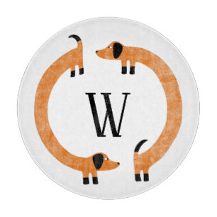 Funny Dachshund Sause Hund Monogram