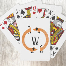 Funny Dachshund Sause Hund Monogram