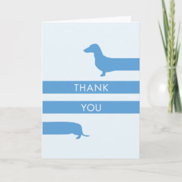Funny Dachshund Tack Kort
