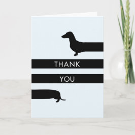 Funny Dachshund Tack Kort