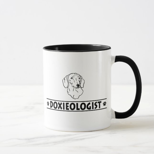 Funny Dachshund - Utjämnad Mugg (Höger)