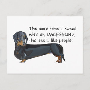 Funny Dachshund Vykort