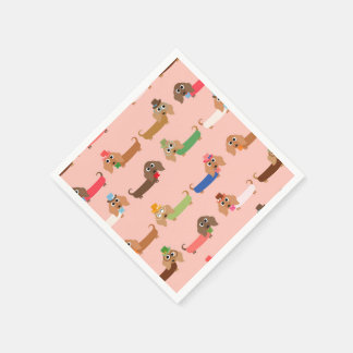 Funny Dachshunds Pappersservett