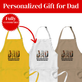 Funny Dad Apron – BBQ Master & Dad Joke Champion Förkläde
