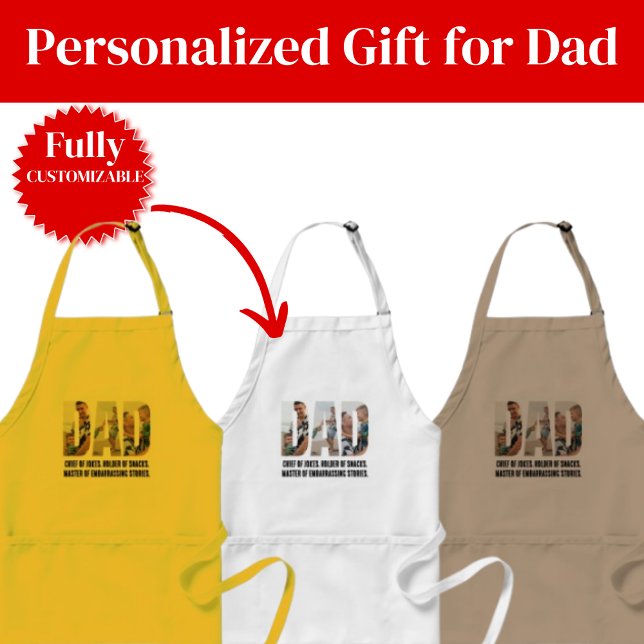 Funny Dad Apron – Chief of Jokes & Snack Holder Förkläde (Funny Dad Apron – Chief of Jokes & Snack Holder
)