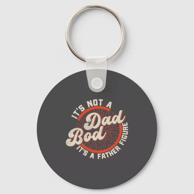 Funny Dad Bod Father Figure Quote Gift  Nyckelring (Framsida)