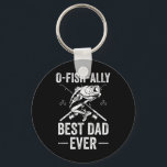 Funny Dad Fish B Fishing Father  Nyckelring<br><div class="desc">Funny Dad Fish B Fishing Father</div>