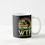 Funny Dad Fishing-shirt Men Wtf Wheres The Trout F Kaffemugg<br><div class="desc">Funny Dad Fishing-shirt Men Wtf Wheres The Trout Fish Papa</div>