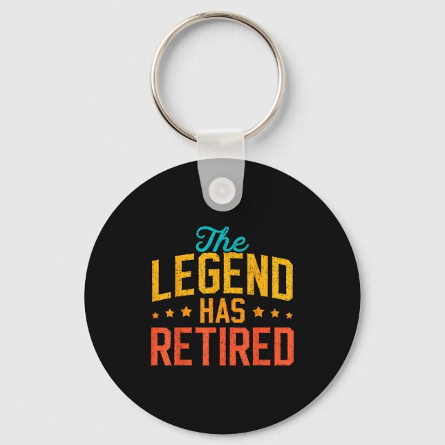 Funny Dad Grandpa Retirement The Legend Has Retire Nyckelring (Framsida)