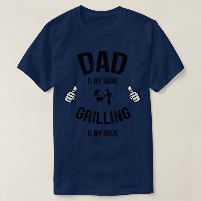 Funny Dad Grilling , Funny Grilling ,Grill Master  T Shirt (Design framsida)