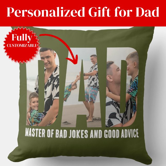 Funny Dad Humor Present Christmas Throw Pillow Kudde (Funny Dad Humor Present Christmas Throw Pillow)