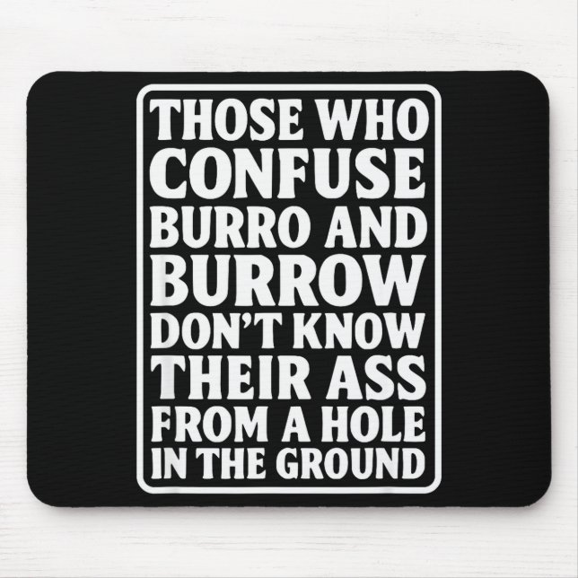 Funny Dad Joke Burro Burrow Pun From Hole In The G Musmatta (Framsidan)
