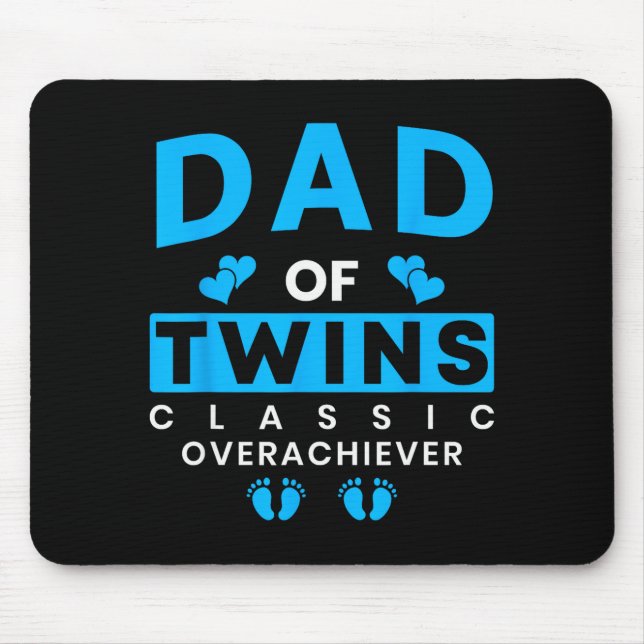 Funny Dad Of Twins Clic Overachiever Twins  Musmatta (Framsidan)