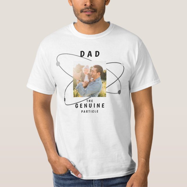 Funny Dad Science Geek Genuine Particle Joke  T-Sh T Shirt (Framsida)