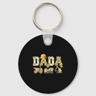 Funny Dada Construction Excavator Kids Matching Fa Nyckelring