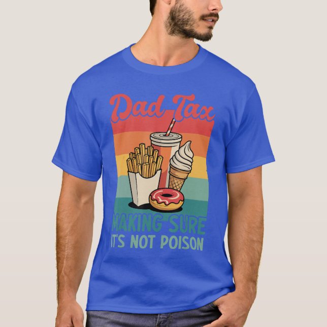 Funny Dada Making Sure Its Not Poison Retro Father T Shirt (Framsida)