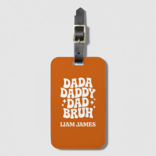 Funny Dada pappa Pappa Bruh Fars dag-gåva till pap Bagagebricka