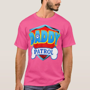 Funny DADDY Patrol Hund Mamma Pappa För manar kvin T Shirt