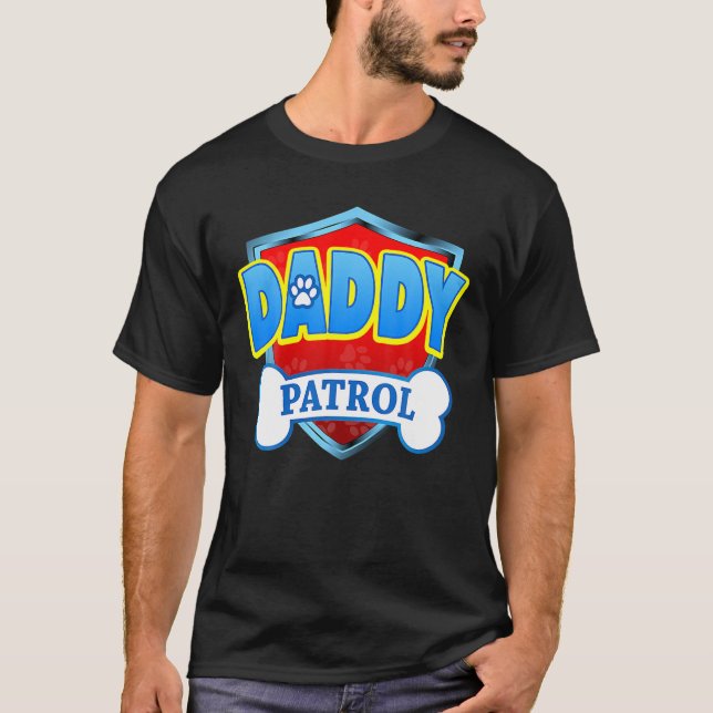 Funny DADDY Patrol - Hund, Pappa, För manar kvinno T Shirt (Framsida)