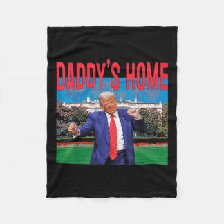 Funny Daddys Home Trump Rosa 2024 Ta America Bac Fleecefilt