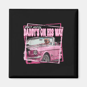 Funny Daddys Home Trump Rosa 2024 Ta Amerika Magnet