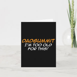 Funny Dadgummit Phrase Birthday Graphic Kort