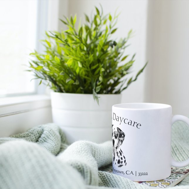 Funny Dalmatian Hund Business Jumbo Mugg (Skapare uppladdad)