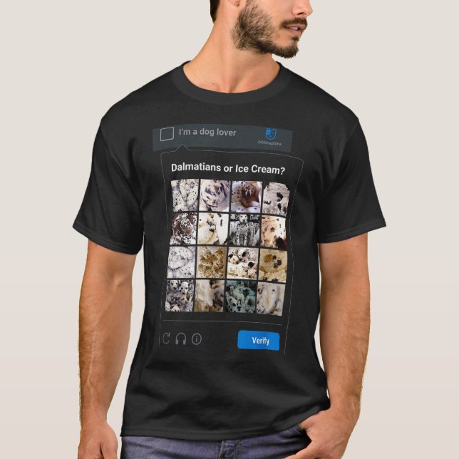 Funny Dalmatian Or Ice Cream Meme Dog Mom Dog Dad  T Shirt (Framsida)