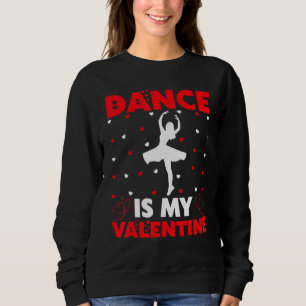 Funny Dance är min Valentine Hearts Kärlek Dance V T Shirt