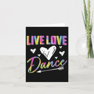 Funny Dancer Dancing Womens Girls Live Kärlek Danc Kort