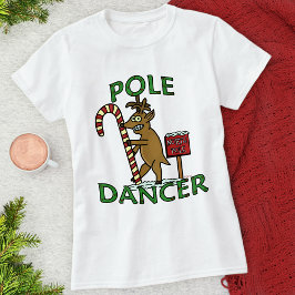 Funny Dancer jul Reindeer Pun T-shirt