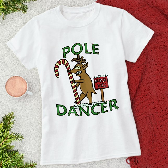 Funny Dancer jul Reindeer Pun T-shirt (Skapare uppladdad)
