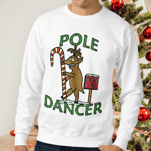 Funny Dancer jul Reindeer Pun Ugly Sweatshirt