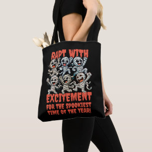 Funny Dancing Mummies Rapt with Excitement Tygkasse
