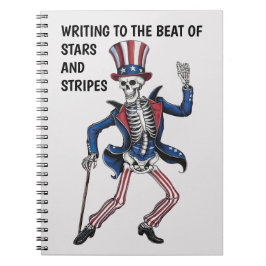 Funny Dancing Skeleton Anteckningsbok