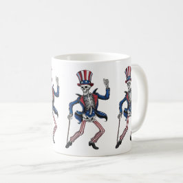 Funny Dancing Skeleton Kaffemugg