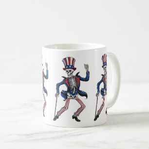 Funny Dancing Skeleton Kaffemugg